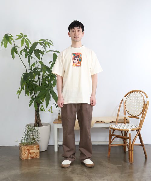 布列塔尼猎犬短袖T恤(成人-男女通用)