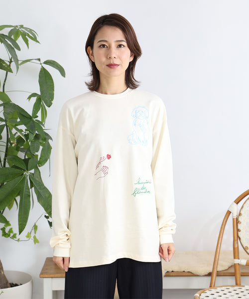 Flanders 長袖Tシャツ アダルトの着用イメージ
