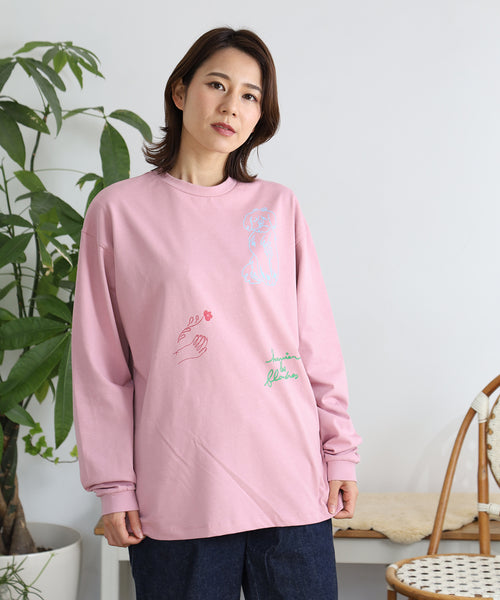 Flanders 長袖Tシャツ アダルトの着用イメージ