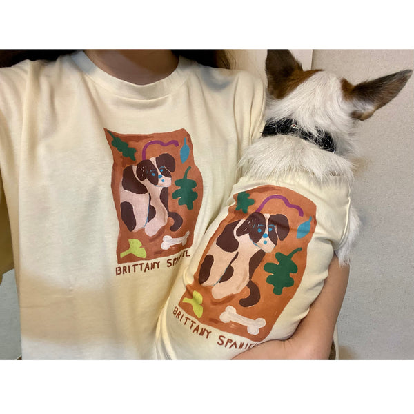 Brittany Spaniel タンクトップ ドッグの着用イメージ