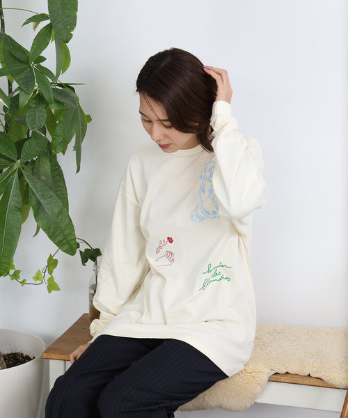 Flanders 長袖Tシャツ アダルトの着用イメージ