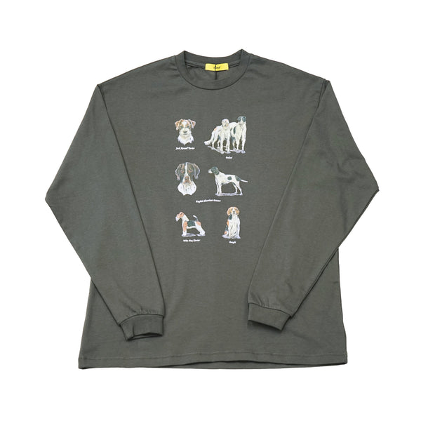 British Dogs 長袖Tシャツ キッズの着用イメージ