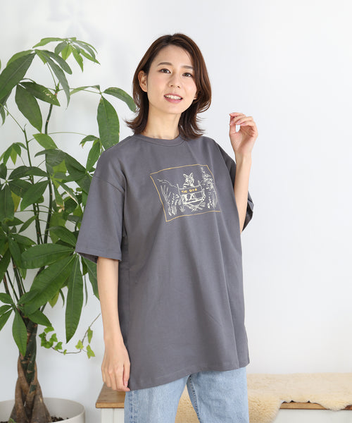 RinTinTin 半袖Tシャツ アダルトの着用イメージ