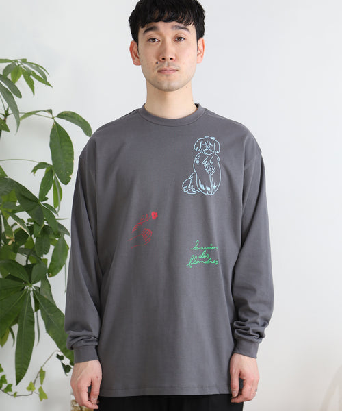 Flanders 長袖Tシャツ アダルトの着用イメージ