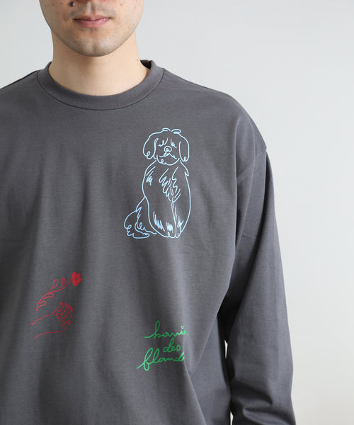 Flanders 長袖Tシャツ アダルトの着用イメージ