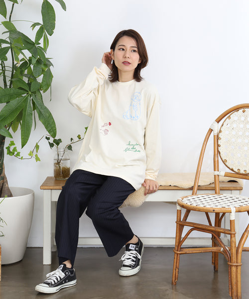 Flanders 長袖Tシャツ アダルトの着用イメージ