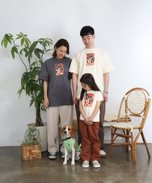 Brittany Spaniel 半袖Tシャツ アダルトの着用イメージ