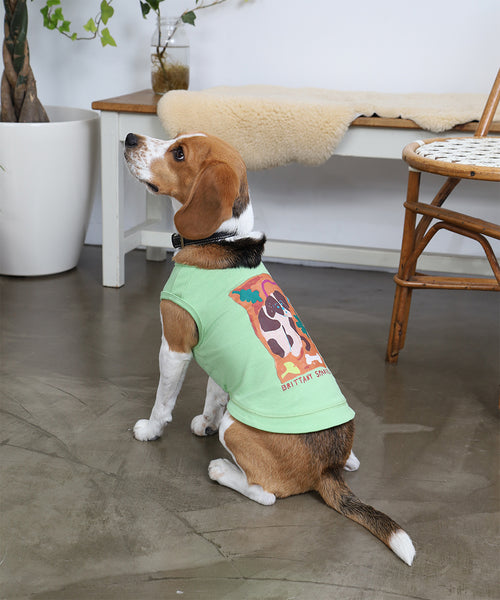 Brittany Spaniel タンクトップ ドッグの着用イメージ