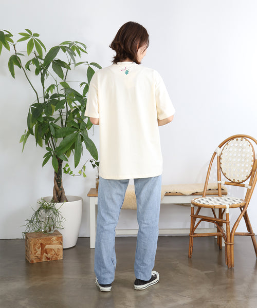 Brittany Spaniel 半袖Tシャツ アダルトの着用イメージ