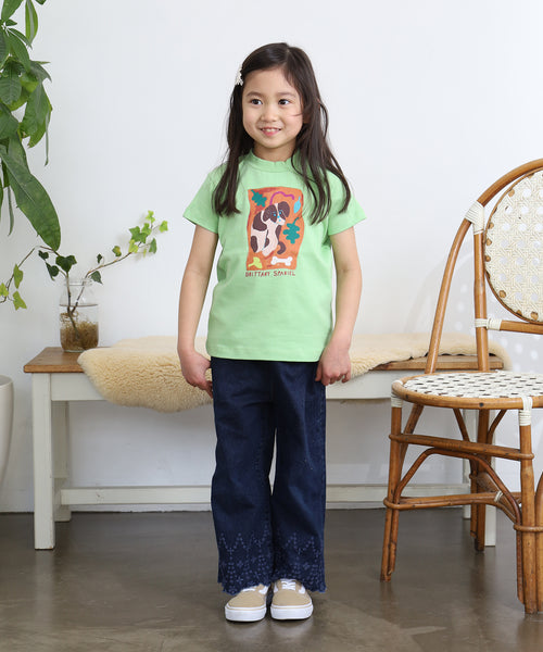 Brittany Spaniel Short Sleeve Tee For Kids（キッズ）