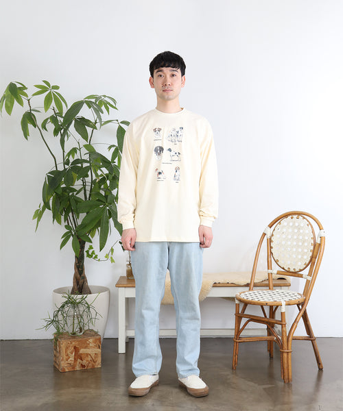 British Dogs Long Sleeve Tee（アダルト・ユニセックス）