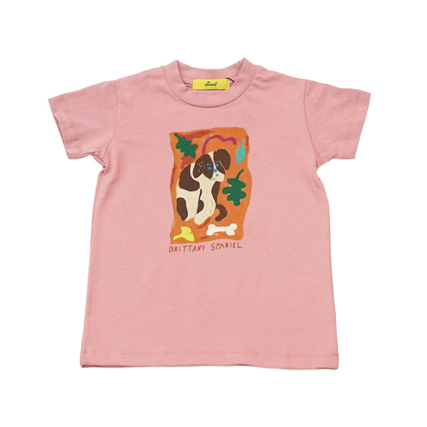 Brittany Spaniel Short Sleeve Tee For Kids（キッズ）