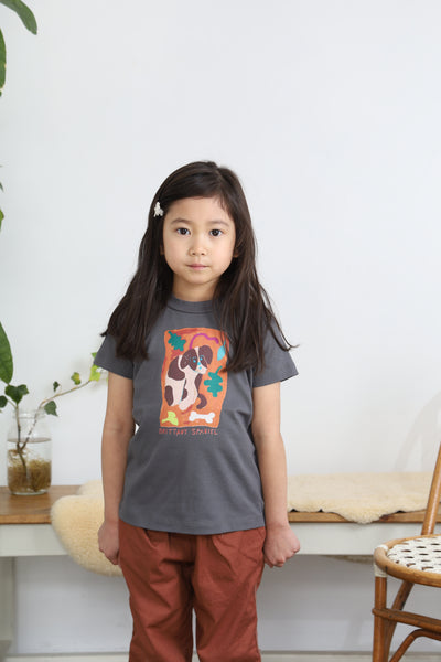Brittany Spaniel Short Sleeve Tee For Kids（キッズ）