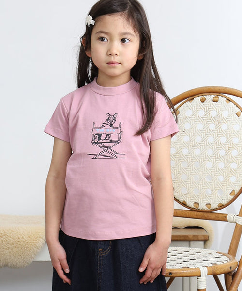 RinTinTin 半袖Tシャツ キッズ ピンクを着用した女の子