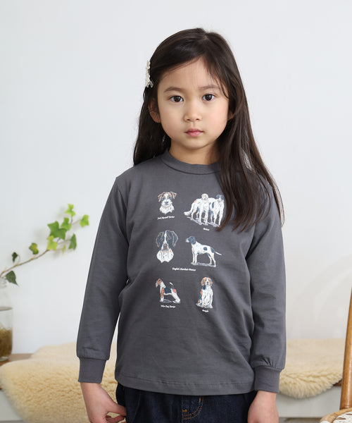 British Dogs Long Sleeve Tee For Kids（キッズ）