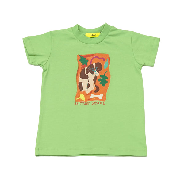 布列塔尼猎犬儿童短袖 T 恤