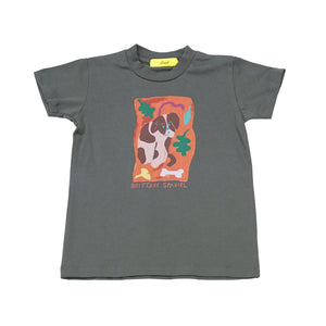 Brittany Spaniel Short Sleeve Tee For Kids