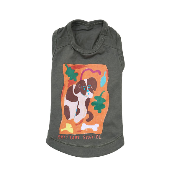 Brittany Spaniel Short Tank Top For Dog
